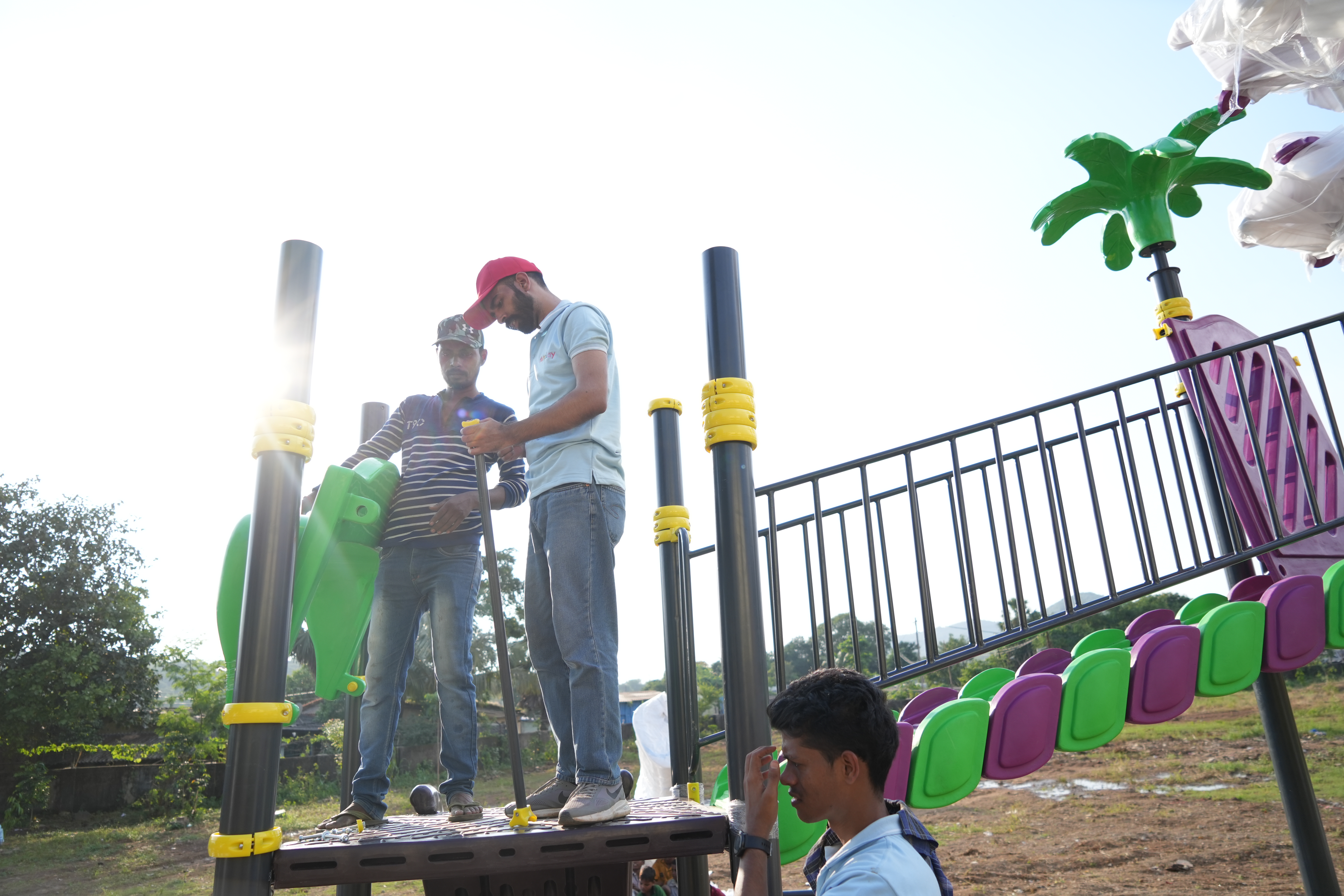 Budget-friendly playground equipment for schools in India by FunPlay Systems - safe, affordable, and modular play options
